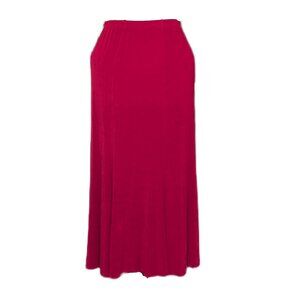 Red Flair Midi Skirt